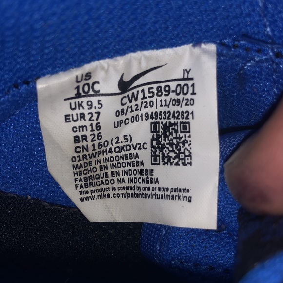 NIKE DUNK LOW HYPER COBALT SHOES IN BLUE 10c - Picture 5 of 5